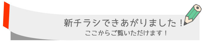 チラシできあがりました